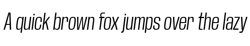 Preview of Base Neue Trial Condensed Light Oblique font