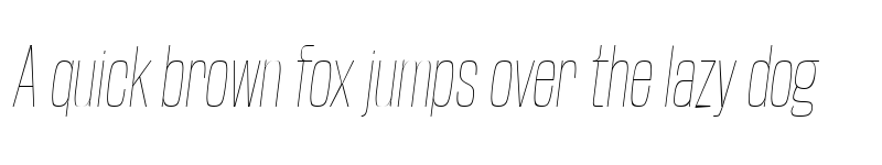 Preview of Base Neue Trial Condensed Thin Oblique font