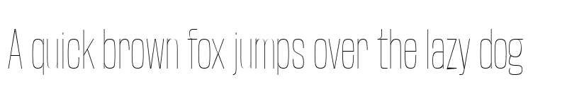 Preview of Base Neue Trial Condensed Thin font