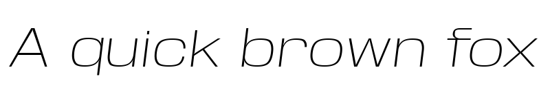 Preview of Base Neue Trial Expanded Extra Light Oblique font