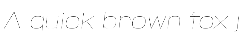 Preview of Base Neue Trial Expanded Thin Oblique font