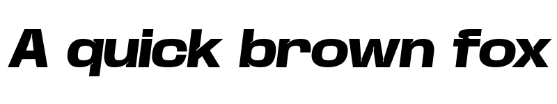 Preview of Base Neue Trial Wide Extra Bold Oblique font