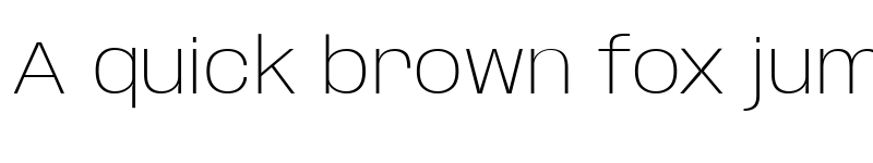 Preview of Base Neue Wide Extra Light font