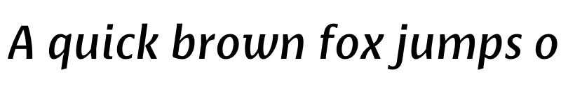 Preview of BaselNeue-MediumItalic ? font