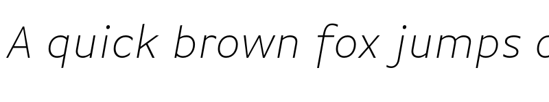 Preview of Basic Gothic Pro Extralight Italic font