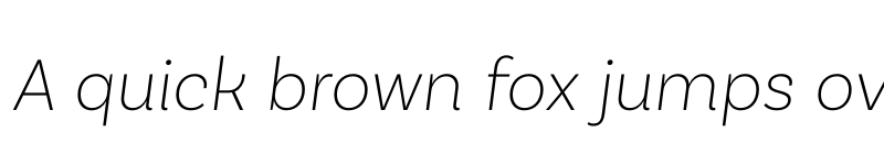 Preview of Basic Sans ExtraLight It font