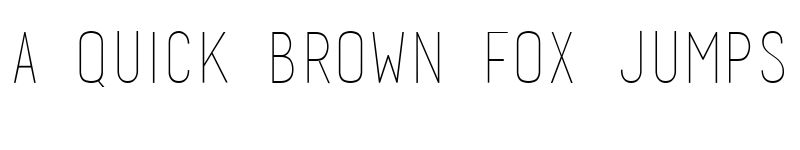 Preview of basic title font Regular font