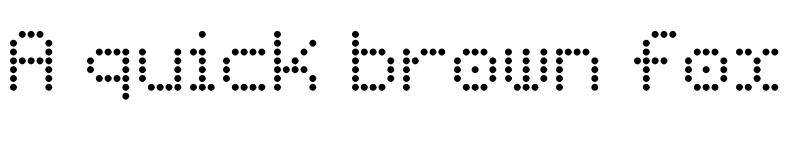 Preview of Basicdots Regular font