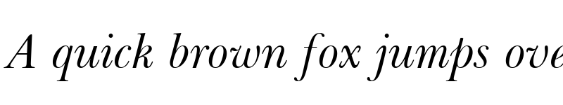 Preview of Baskerville BT Italic font