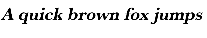 Preview of Baskerville URW Bold Oblique font