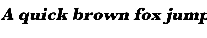 Preview of Baskerville URW Ultra Bold Oblique font