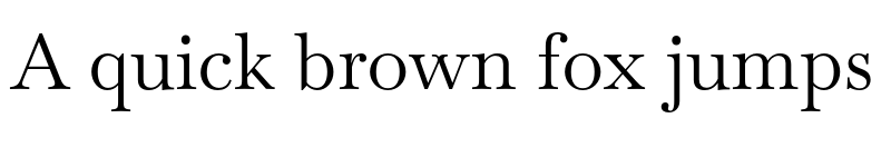 Preview of Baskervville Regular font