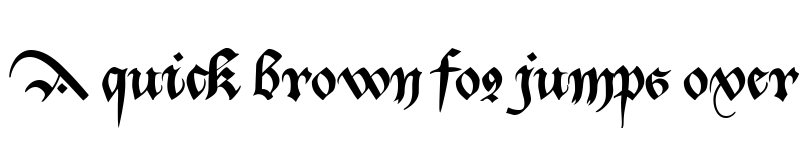 Preview of Bastarda-K Regular font