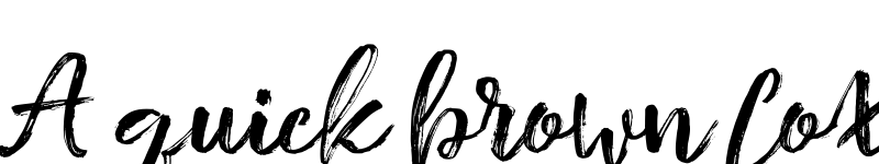 Preview of Basting Brush Regular font