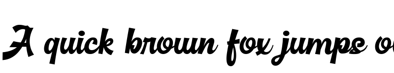 Preview of Basuki Script Regular font