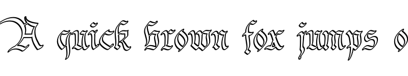 Preview of Bavarian Outline PERSONAL Outline font