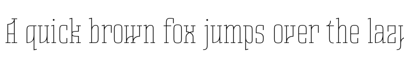 Preview of Bazilikin Thin font