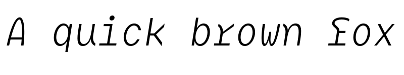 Preview of BC Mikser Italic font