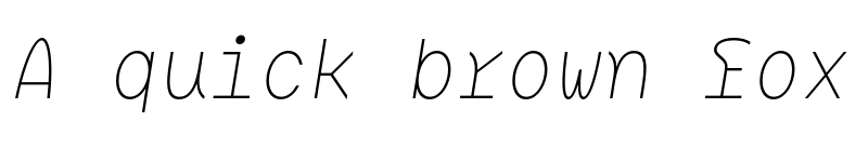 Preview of BC Mikser Light Italic font