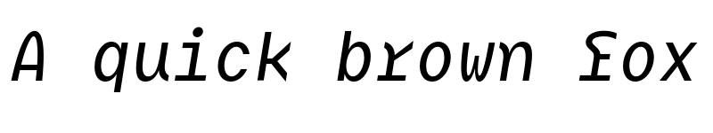 Preview of BC Mikser Medium Italic font