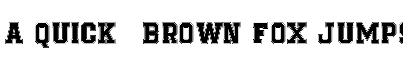 Preview of Be True To Your School Regular font