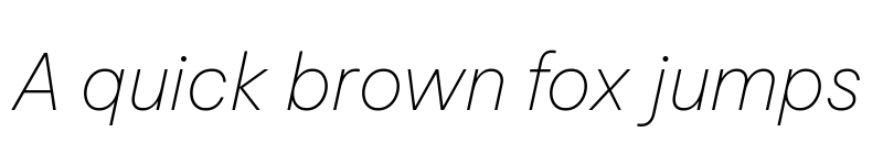 Preview of Be Vietnam Pro Thin Italic font