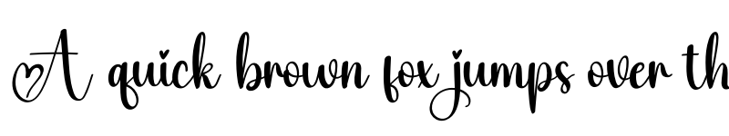 Preview of Beaming Regular font