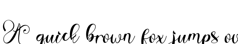 Preview of Beautiful Agatha Regular font