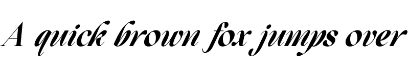 Preview of Beautiful Comethrue Bold Ultra Condensed Italic font