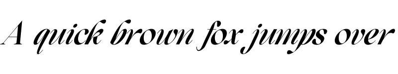 Preview of Beautiful Comethrue Demi Bold Ultra Condensed Italic font