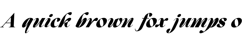 Preview of Beautiful Comethrue Heavy Italic font