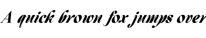 Preview of Beautiful Comethrue Heavy Ultra Condensed Italic font