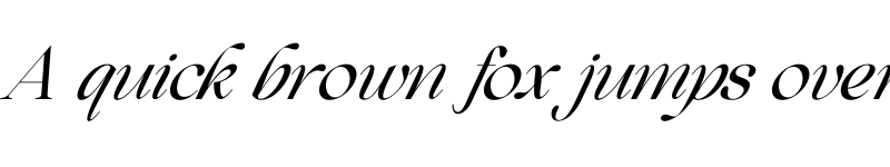 Preview of Beautiful Comethrue Regular Condensed Italic font