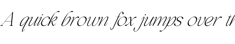 Preview of Beautiful Comethrue Thin Ultra Condensed Italic font