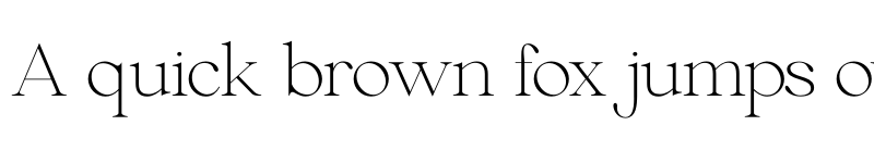 Preview of Beautiful Comethrue Thin font