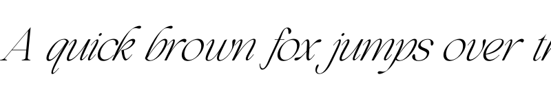 Preview of Beautiful Comethrue Ultr Light Ultra Cond Italic font