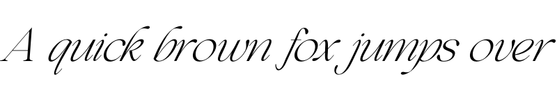Preview of Beautiful Comethrue Ultras Light Condensed Italic font
