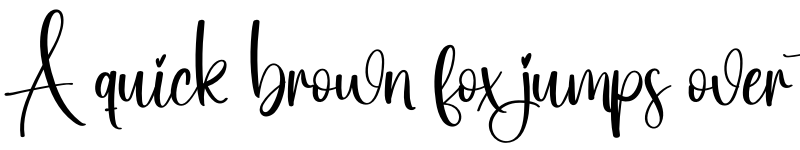 Preview of Beautifull Regular font