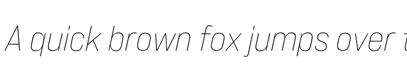 Preview of Bebas Neue Pro Expanded Light Italic font