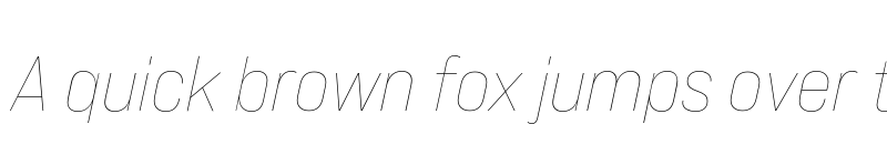 Preview of Bebas Neue Pro Expanded Thin Italic font