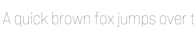 Preview of Bebas Neue Pro Expanded Thin font