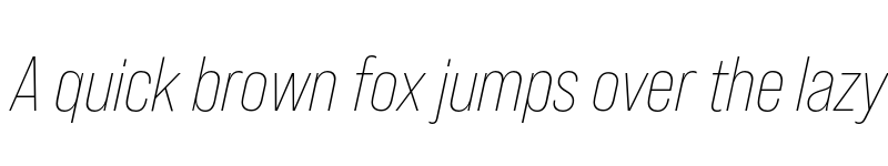 Preview of Bebas Neue Pro Light Italic font