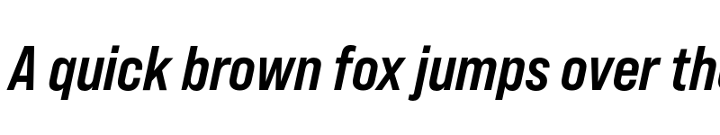 Preview of Bebas Neue Pro SemiExpanded Bold Italic font