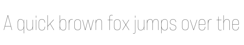 Preview of Bebas Neue Pro SemiExpanded Thin font