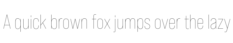 Preview of Bebas Neue Pro Thin font