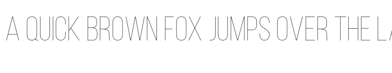 Preview of Bebas Neue Thin font