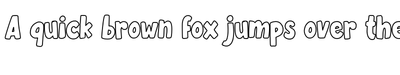 Preview of Becak Outline Regular font