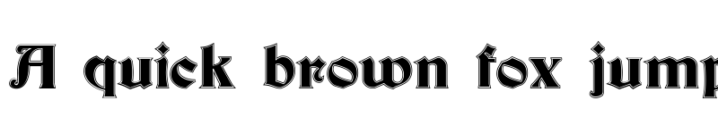 Preview of Becker Inline Regular font