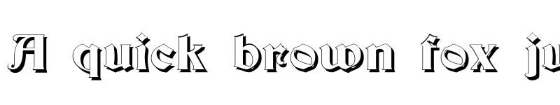 Preview of Becker Shadow Regular font