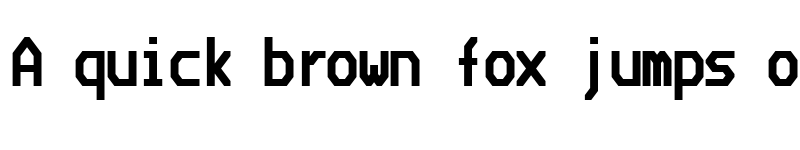 Preview of Bedstead Bold Condensed font